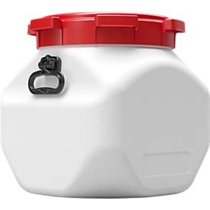 Kunststof vat CurTec, vierkant, met schroefdop, HDPE, waterdicht, 40 l