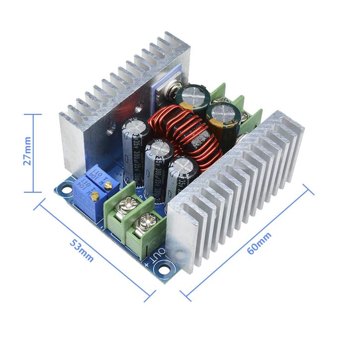 DC-DC Buck Converter 300W 20A Step Down Module Verstelbare spanning 6-40V tot 1,2-36V Volt Reducer 20A