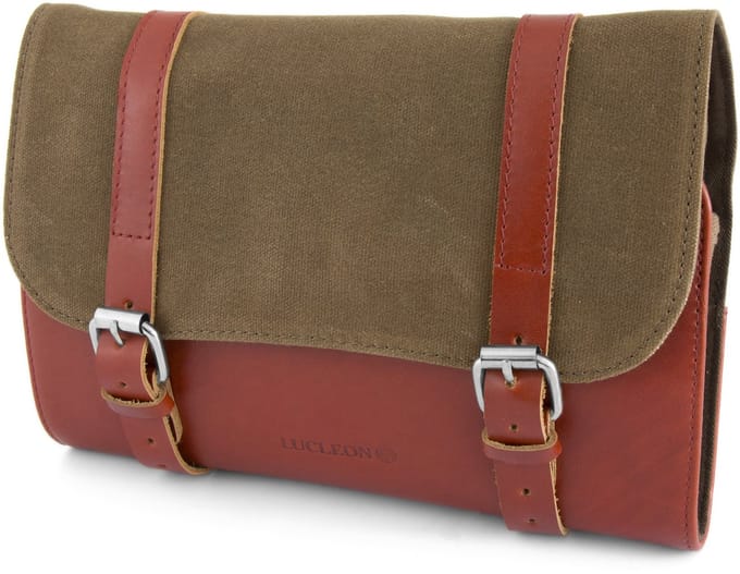 Kaki Grover Waxed Canvas Uitroltoilettas