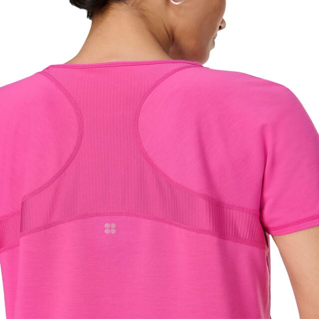 Sweaty Betty Breathe Easy Mesh T-Shirt ROZE - Maat S
