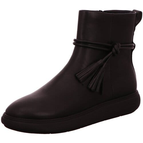 FitFlop IQ-Comff Tassel Leather Short Boots ZWART - Maat 37