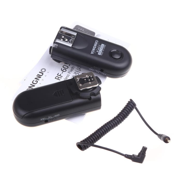 Yongnuo RF-603C II draadloze afstandsbediening flitstrigger C3 voor Canon 5D 1D 50D gray