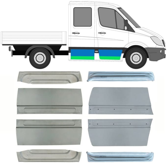 Deur reparatiepaneel voor Volkswagen Crafter 2005-2017 / Set