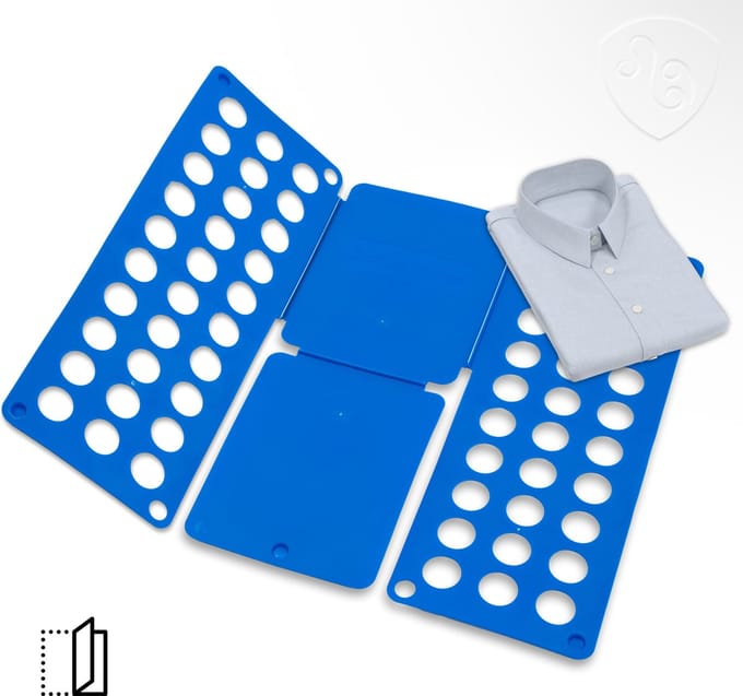Muntel® Kleding Vouwplank - Kledingvouwer - Opvouwplank - Vouwhulp - Blauw