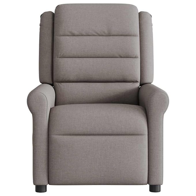 vidaXL - Massagestoel - verstelbaar - stof - taupe
