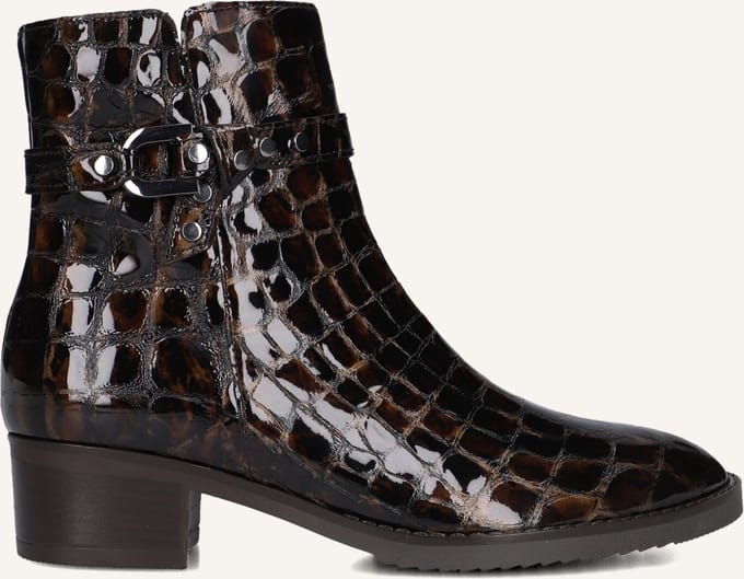 Gabor 511 Enkellaarsjes - Enkelboots met rits - Dames - Bruin - Maat 36