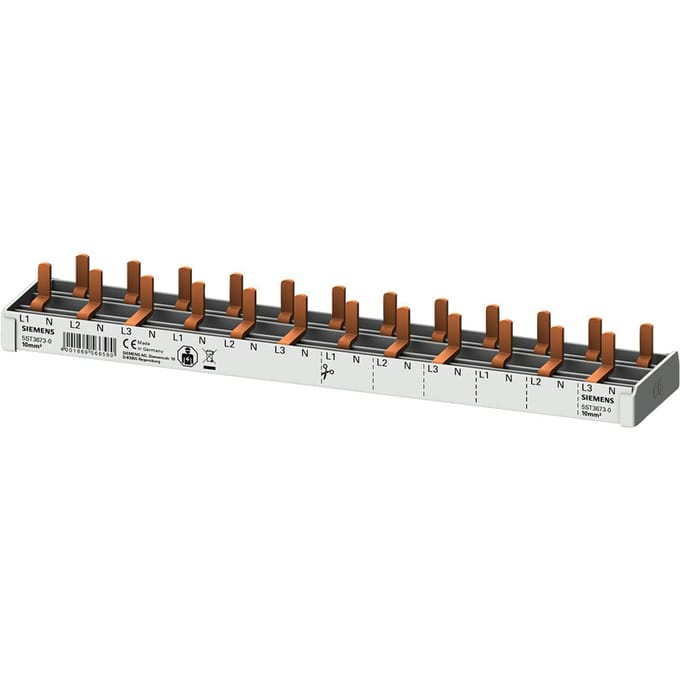 Siemens 10Mm² Compacte Pin Busbar 3P/N 12X Sentron 5St3 - 5St36730