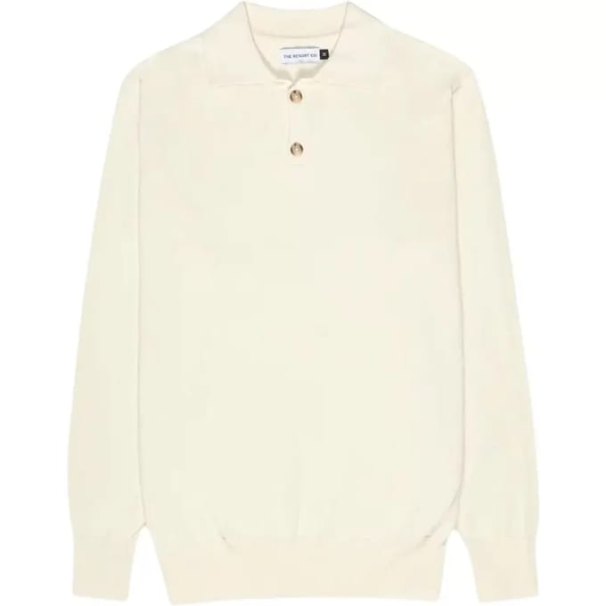 Gebreid poloshirt met lange mouwen The Resort Co