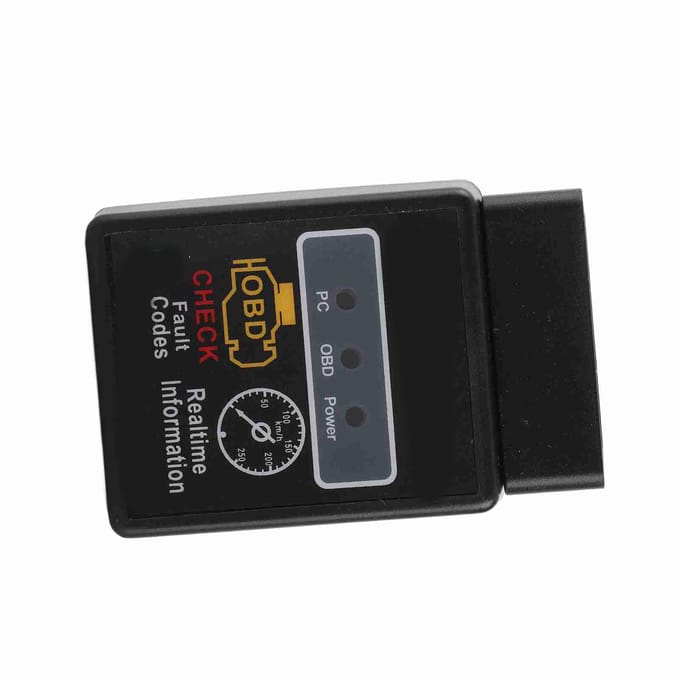Outil d'analyse de lecteur de code HH OBD V2.1 BT Lecture des codes d'erreur Détection de pression de carburant Scanner OBD2 pour voiture gray