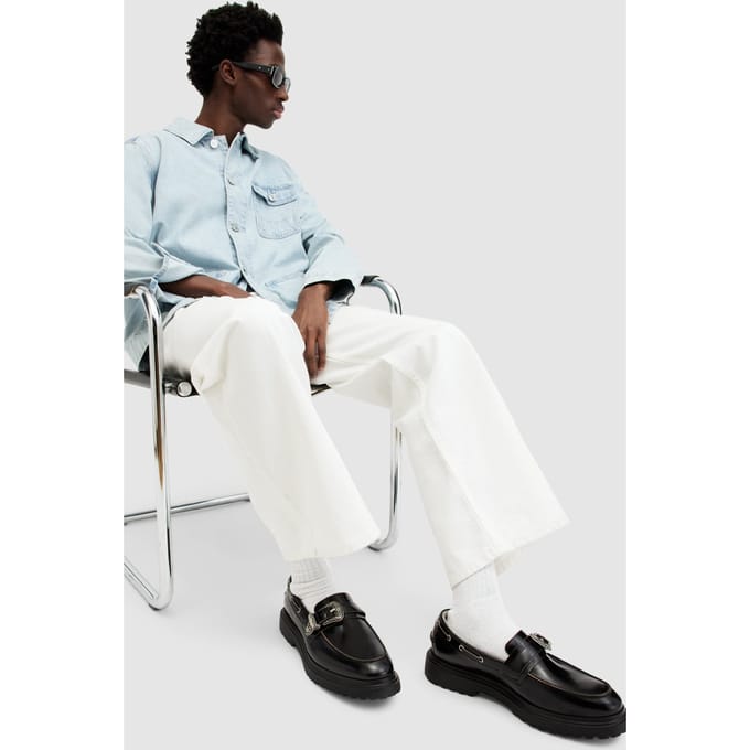 AllSaints Hanbury Loafer Black Maat: 46 | Instappers Outlet | Heren | Zwart