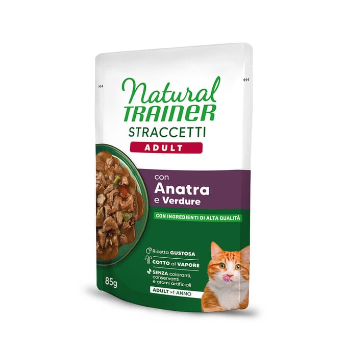 Voordeelverpakking Natural Trainer strips in saus 44 x 85 g - Eend