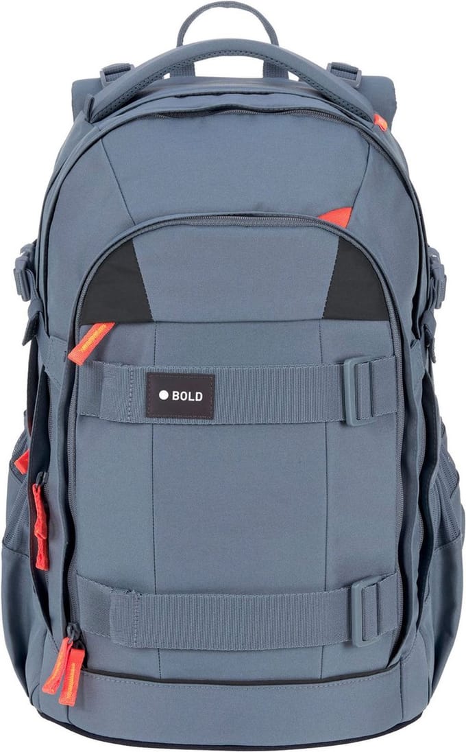Lässig Schoolrugzak met laptopvak Bold Origin School Backpack Blue Blauwgrijs