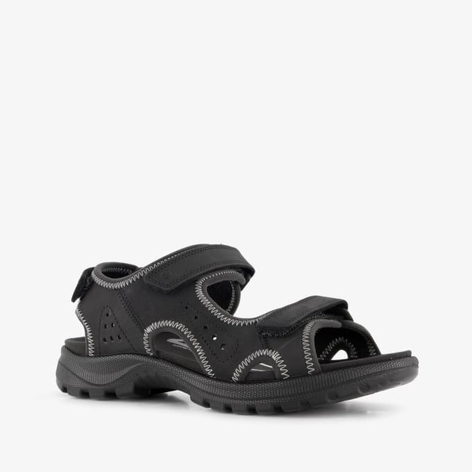 ECCO Onroads leren dames sandalen zwart - Maat 39
