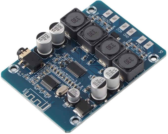 Allecto - Bluetooth versterker - Dual Channel audio - 30W + 30W - Compacte audio oplossing - Ideaal voor gewone luidsprekers - Geschikt voor 4-8 oh...