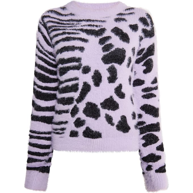 Mymo Gebreide trui Dames violet