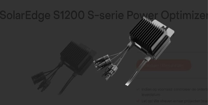 Solaredge S1200 Power Optimizer