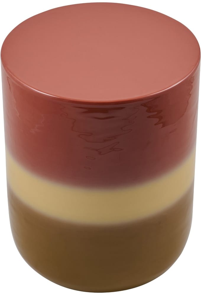 Bijzettafel Grip - Modern Design - Geëmailleerd Metaal Aardetinten