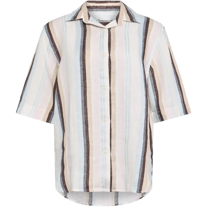 Dameshemd KnowledgeCotton Apparel Loose Linen