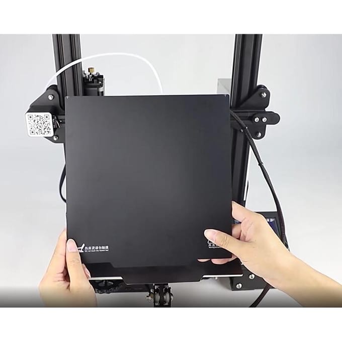 2× Magnetische Bouwoppervlak Plaat Sticker Print Bed Tape Voor Ender 3 Pro/V2 Neo/S1 black