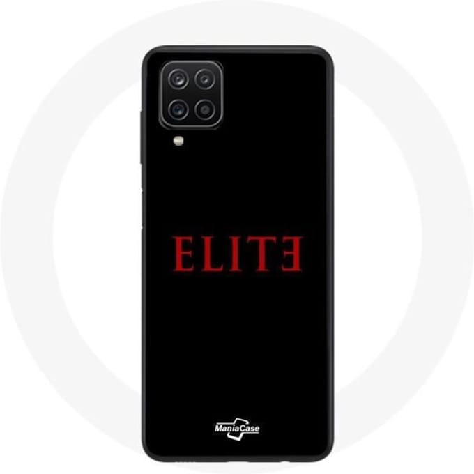 Coque - Samsung - Galaxy A12 Elite - Souple - Logo Rouge - Protection Noir noir