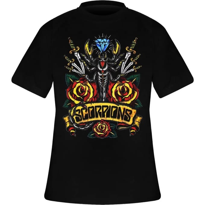 Scorpions - Traditional Tattoo Heren T-shirt - S - Zwart