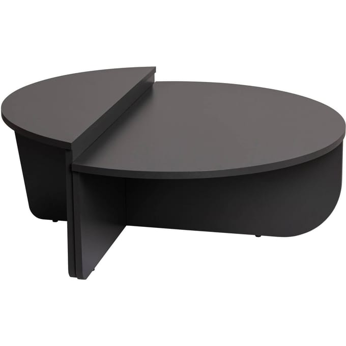 Houten salontafel "Orion" 90 x 60 x 30 cm - Antraciet