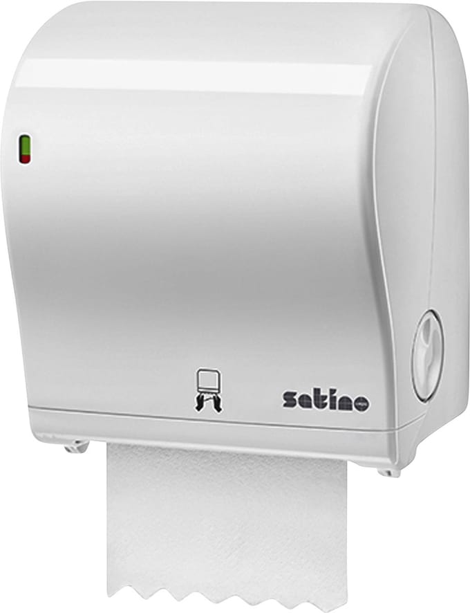 Handdoekroldispenser Satino PT1 manueel medium wit 331520
