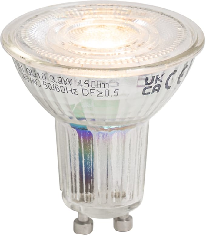 LUEDD GU10 50 dimbare LED lamp 3.9W 450 lm 2700K longlife