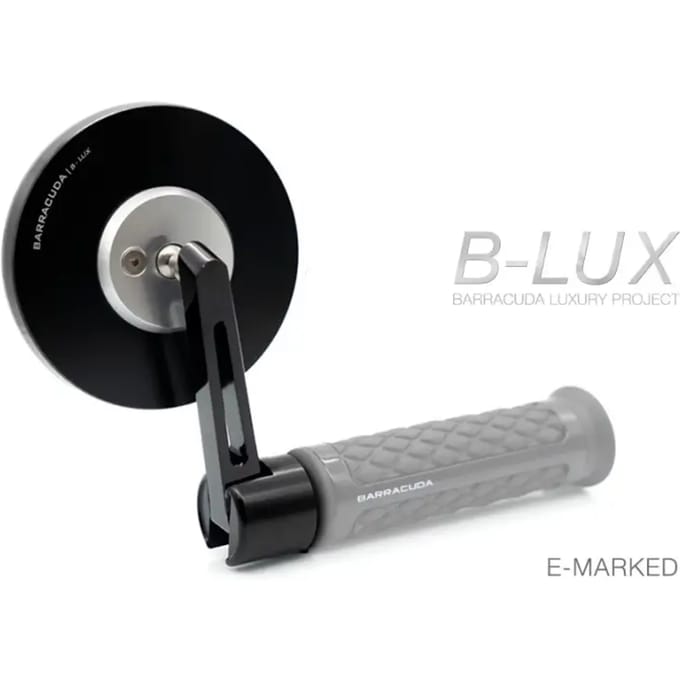 Paar stuurspiegels voor motorfiets Barracuda Skin-S/Bar End