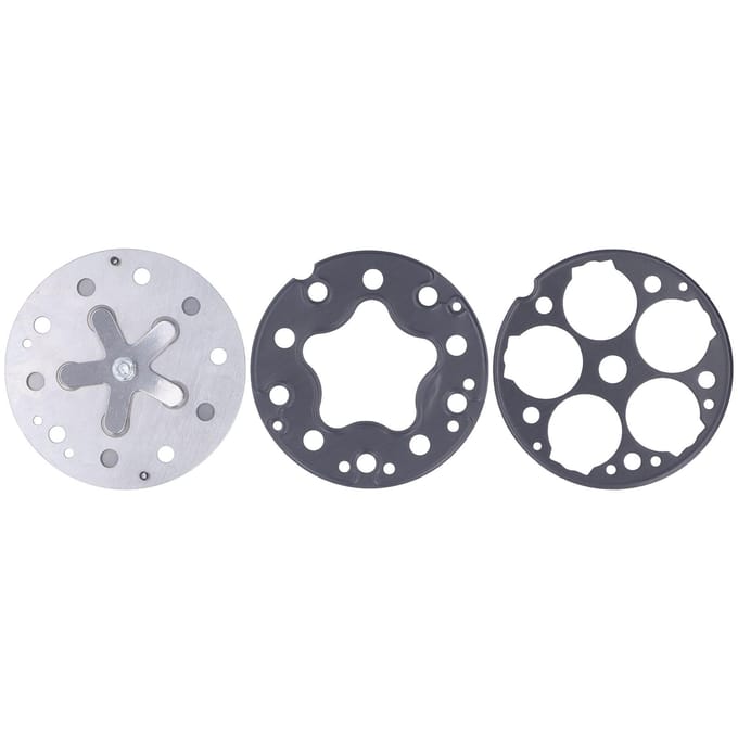 3-delige set Auto Compressor Klepplaat Montage Metaal Vervanging voor SD508 5H14 Model gray