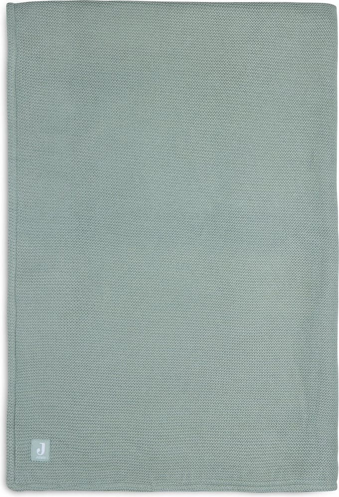 Jollein Baby Deken Ledikant 100x150cm Basic Knit Forest Green/Fleece
