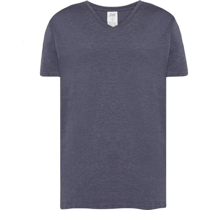 JHK Heren Urban V Hals T-shirt (Denim Heather)