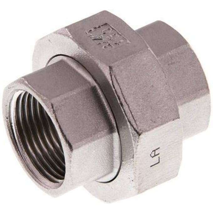 Rechte Koppeling Rp3/4 '' Binnendraad RVS Vlakke Afdichting PTFE 16bar