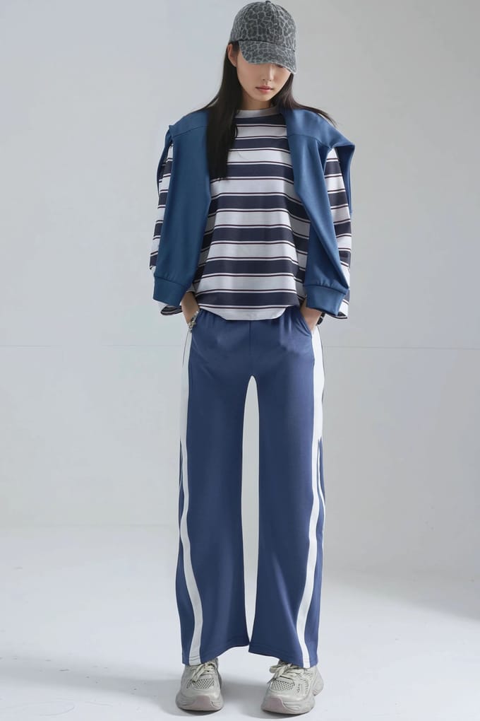 Modal Touch Contrast Detail Broek