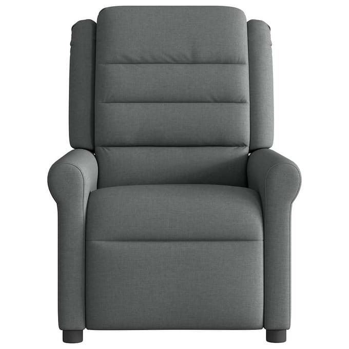 vidaXL - Fauteuil - verstelbaar - stof - donkergrijs