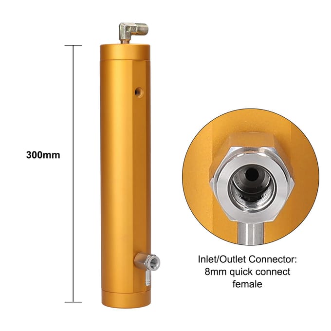 Luchtcompressor Olie Waterafscheider 30Mpa Hogedruk Luchtfilter Externe Waterolieafscheider oranje