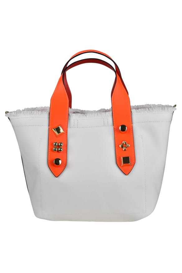 Christian Louboutin kleine draagtas Frangibus wit