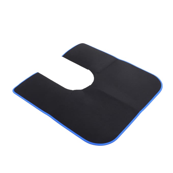 Ronde commode potjestrainingmat U-vormig toiletkleed Wasbare herbruikbare toiletmat voor badkamer black