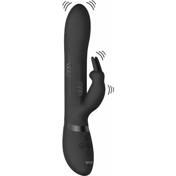 VIVE by Shots - Amoris - Stimulating Beads Rabbit - Black