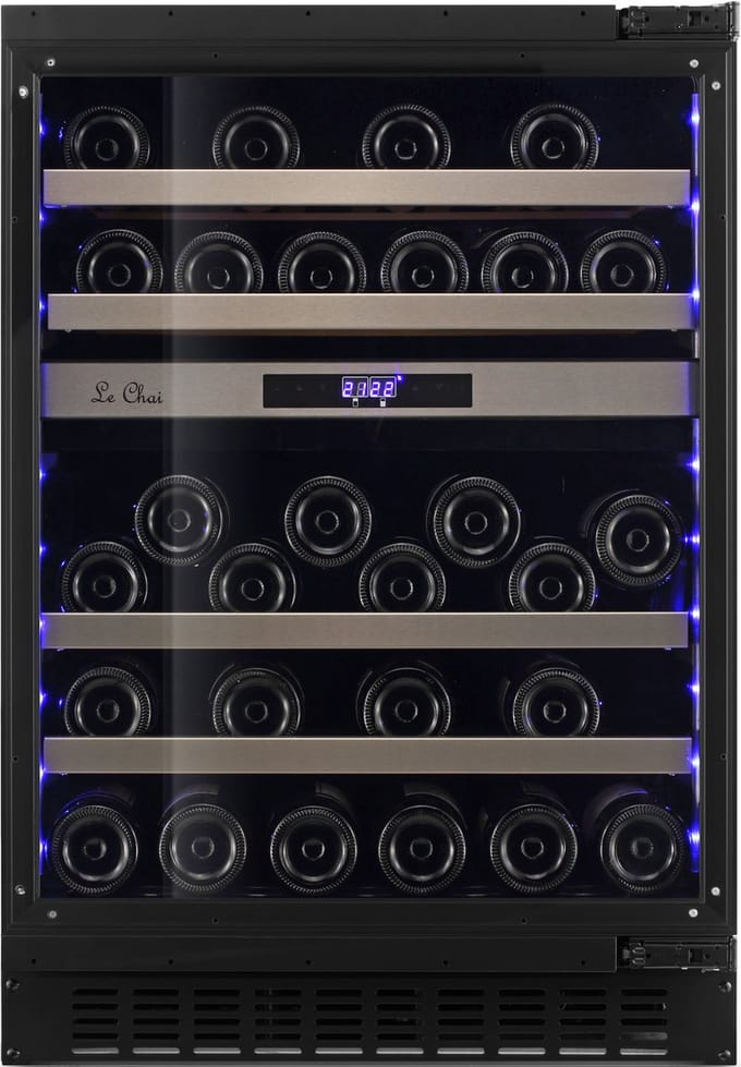 Le Chai - Wijnkoelkast onderbouw met technische glasdeur LBN458POP - 2 zone