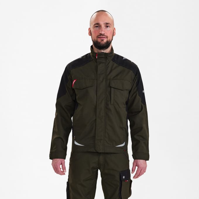Engel Galaxy werkjack 1810-254 - Forest Green / Black - S