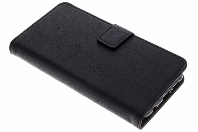 Luxe Lederen Bookcase voor de Huawei P20 Lite - Zwart