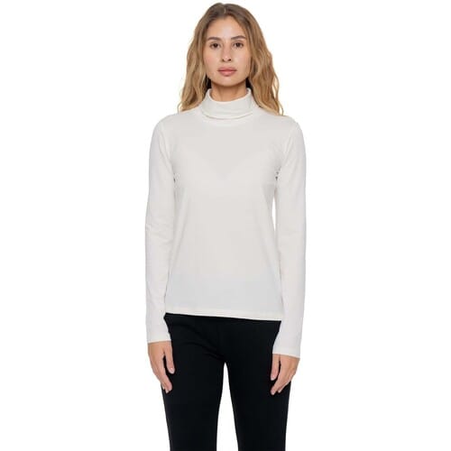 T-Shirt Lange Mouw Leone 1947 Woman High Collar Never Without