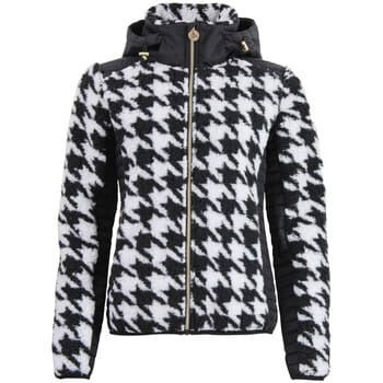 Dames hoodie met rits van twee materialen met borstbadge Peak Mountain