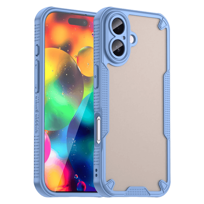 Mocaa Apple iPhone 17 Lichtgewicht Rugged Hoesje Blauw