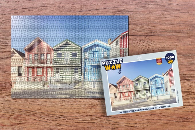 Puzzel Strand - Huis - Kleuren - Legpuzzel - Puzzel 1000 stukjes volwassenen