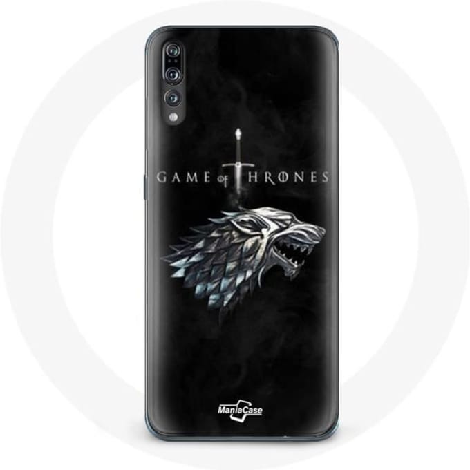 Coque de protection - Game of Thrones - Huawei P20 Pro - Logo La maison Stark - Souple - Noir