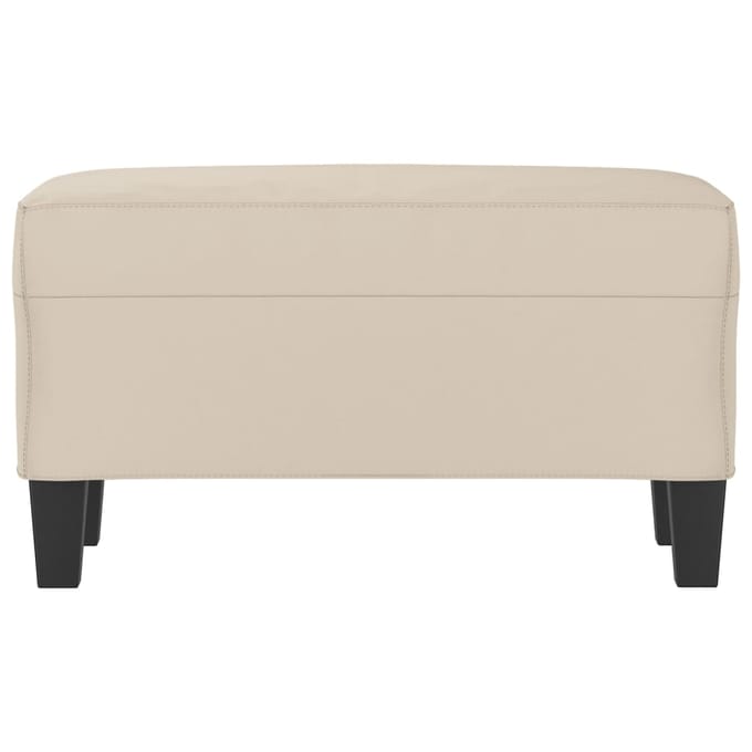 vidaXL - Bankje - 70x35x41 - cm - microvezelstof - crème