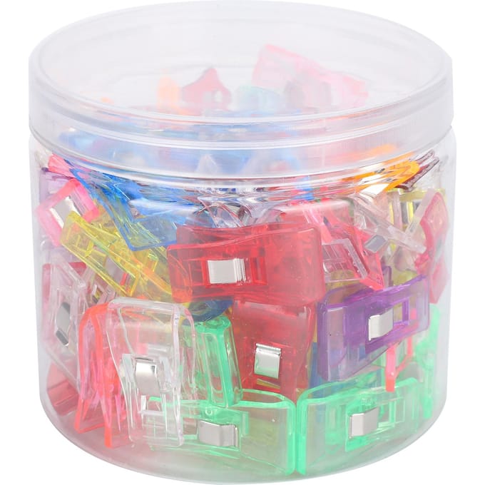 100 stuks Naaiklem Quilting Klem Set PatchWork Borduurwerk Binding Benodigdheden Knutselgereedschap pink
