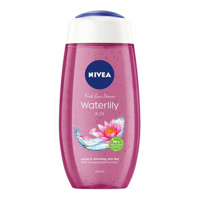 NIVEA - Douchegel Waterlily & Oil - 3 x 250 ml - Voordeelverpakking